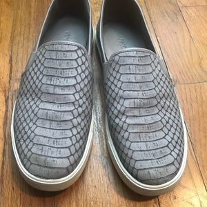 Vince Snake Skin Slip on Sneakers